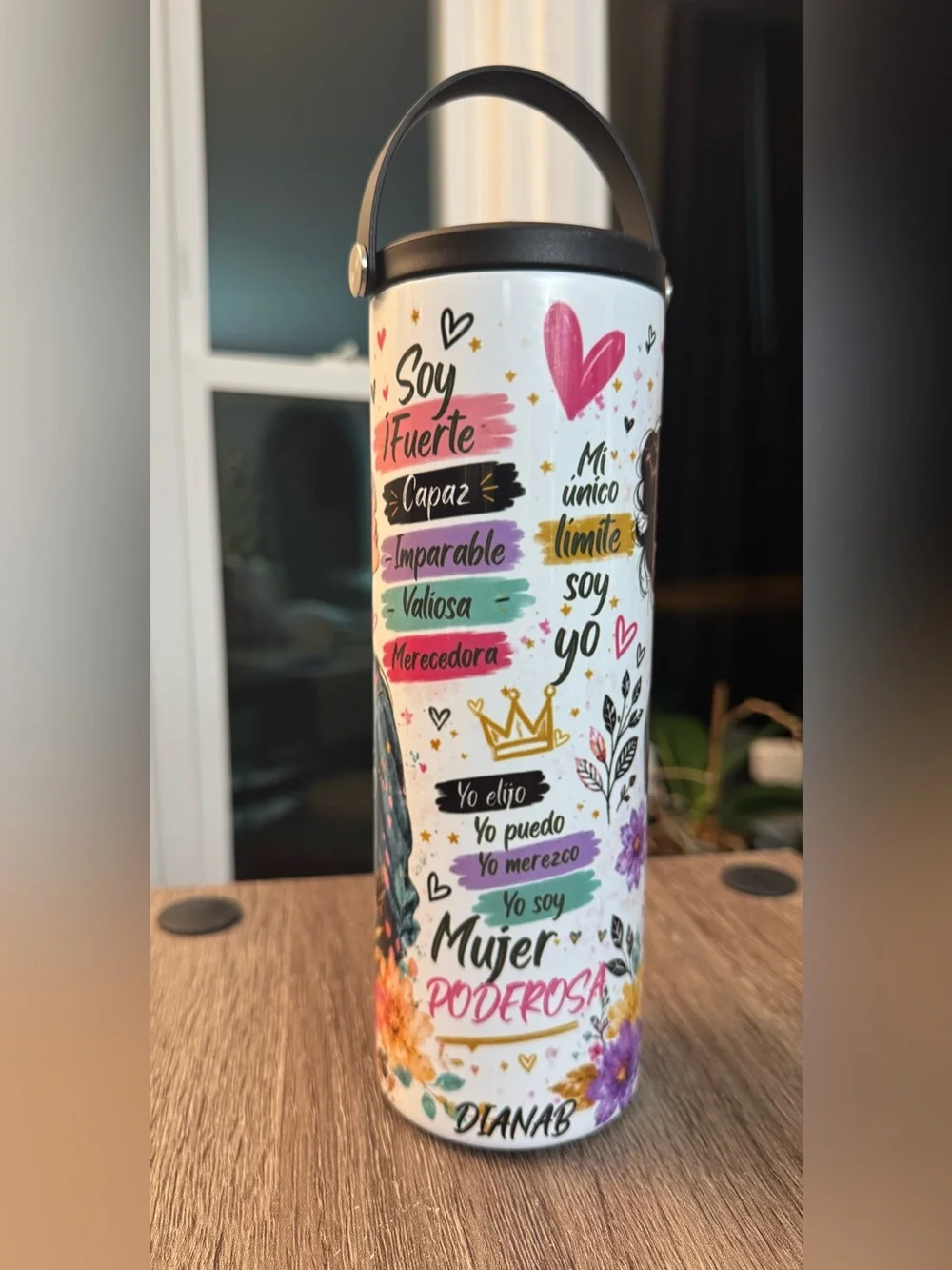 Custom Water Bottle  Sports Skinny Insulated  20oz, Personalized
